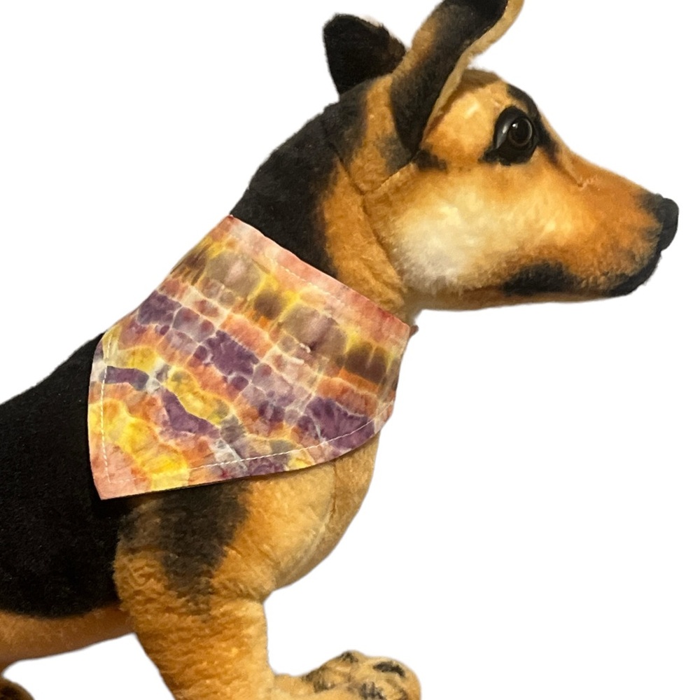 - Hand dyed pet bandana